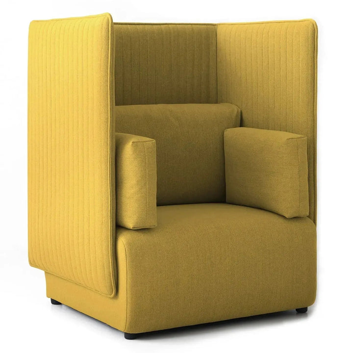 Modern Mixed Weave Fabric 1 Seater Sofa MULTI