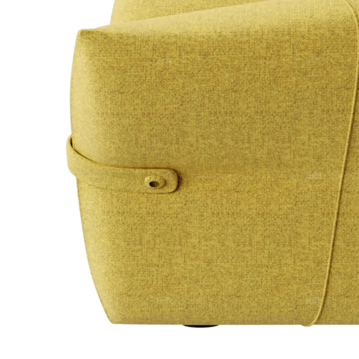 Modern mixed weave fabric 1 seater sofa petals conceptual design.