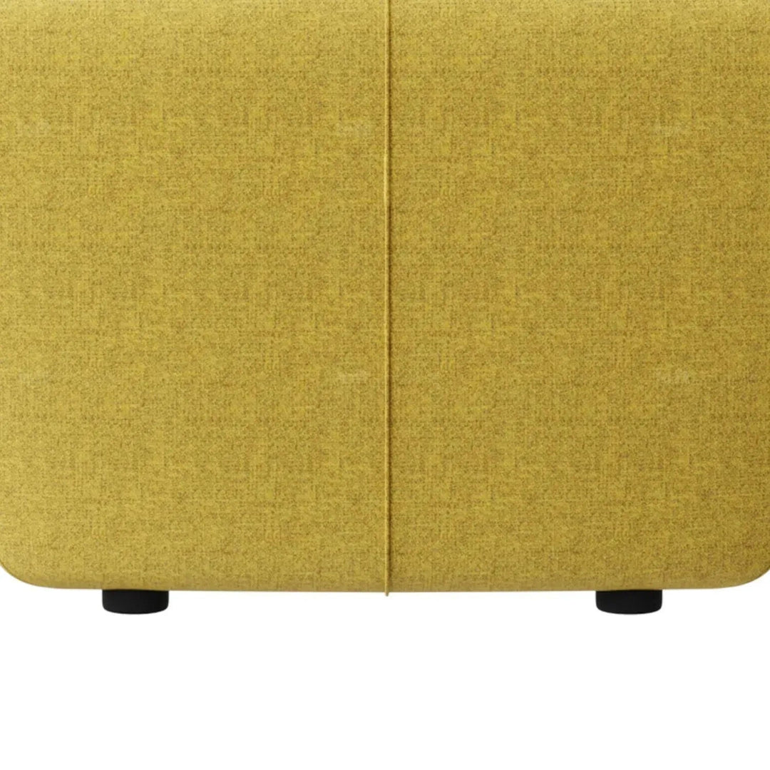 Modern mixed weave fabric 1 seater sofa petals layered structure.