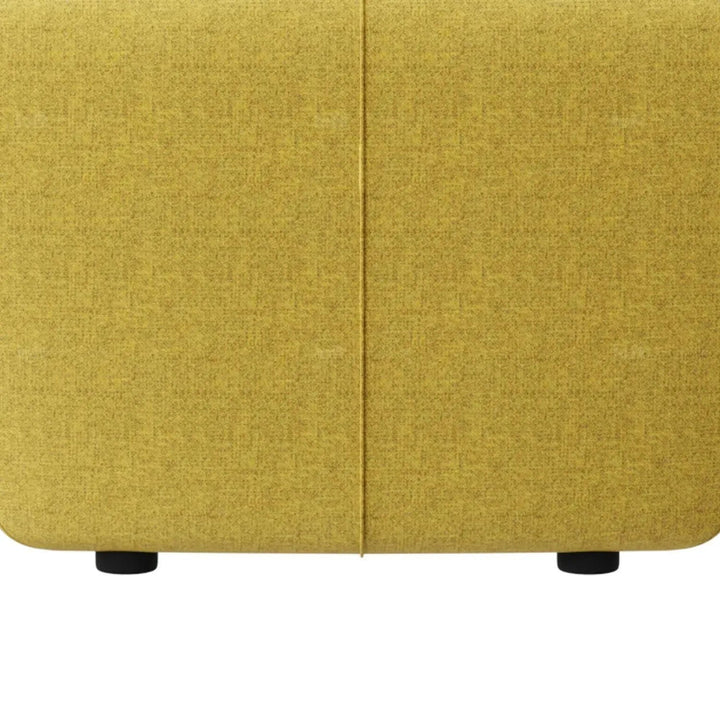 Modern mixed weave fabric 1 seater sofa petals layered structure.