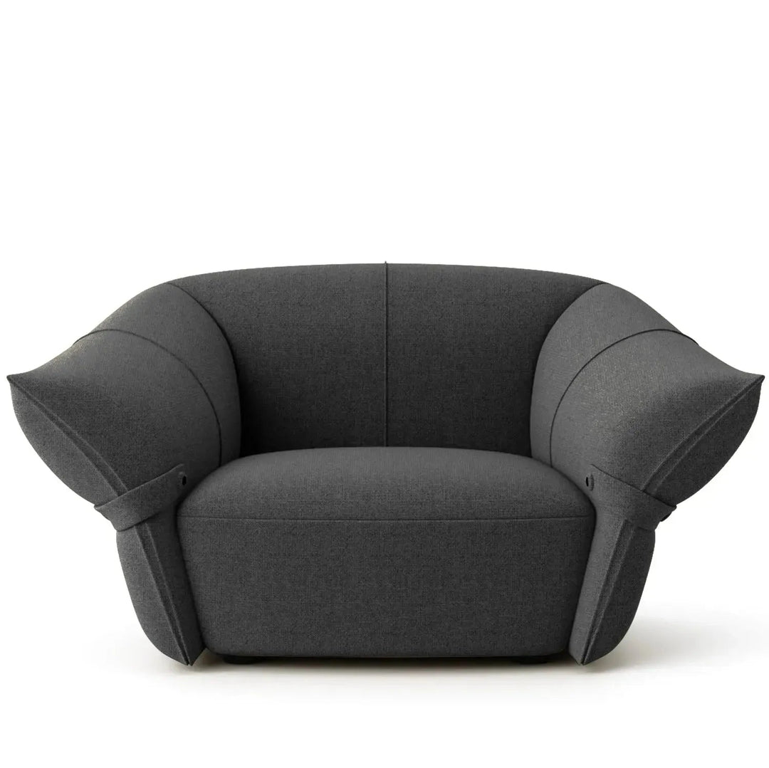 Modern mixed weave fabric 1 seater sofa petals detail 8.