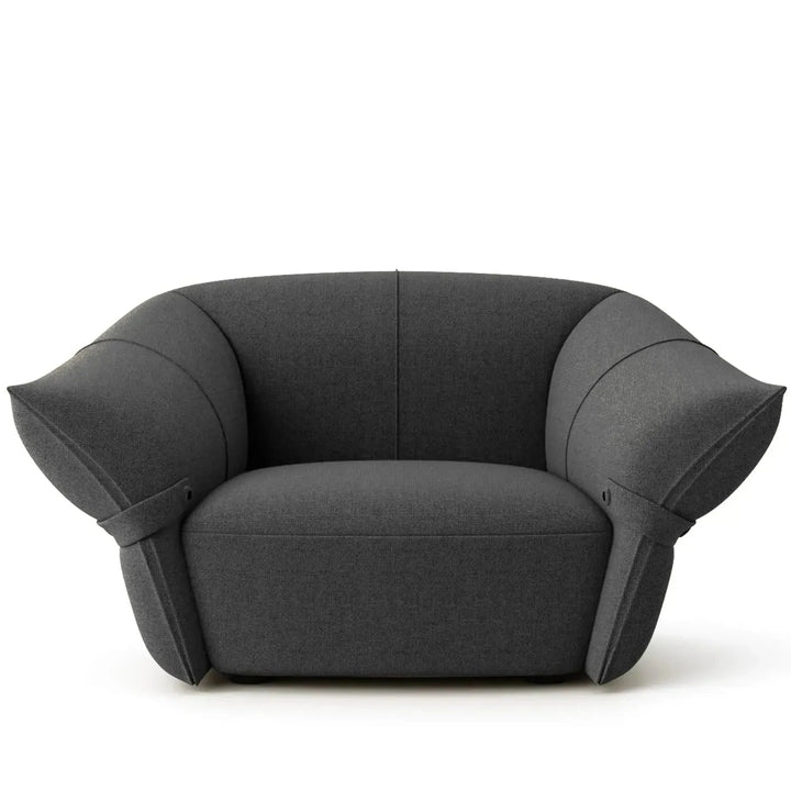 Modern mixed weave fabric 1 seater sofa petals detail 8.