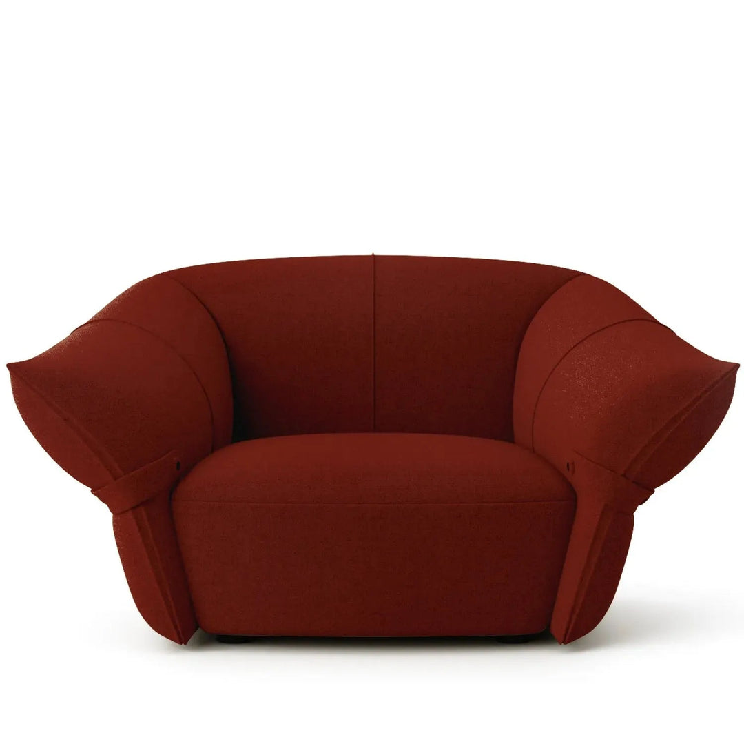 Modern mixed weave fabric 1 seater sofa petals detail 11.