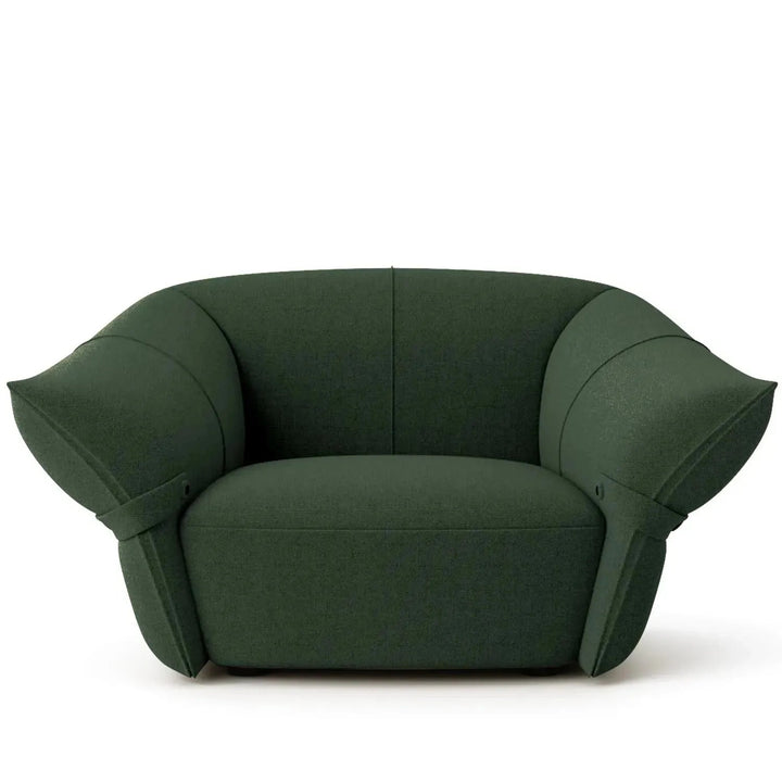 Modern mixed weave fabric 1 seater sofa petals detail 12.