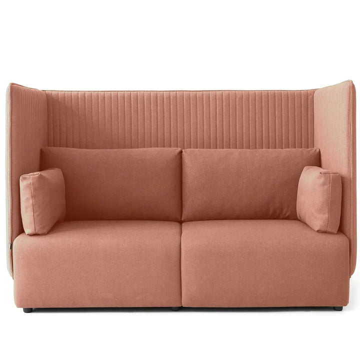 Modern mixed weave fabric 2 seater sofa multi detail 9.