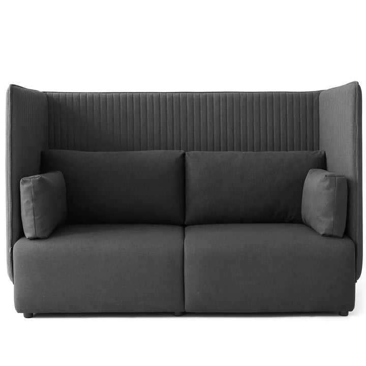 Modern mixed weave fabric 2 seater sofa multi detail 11.