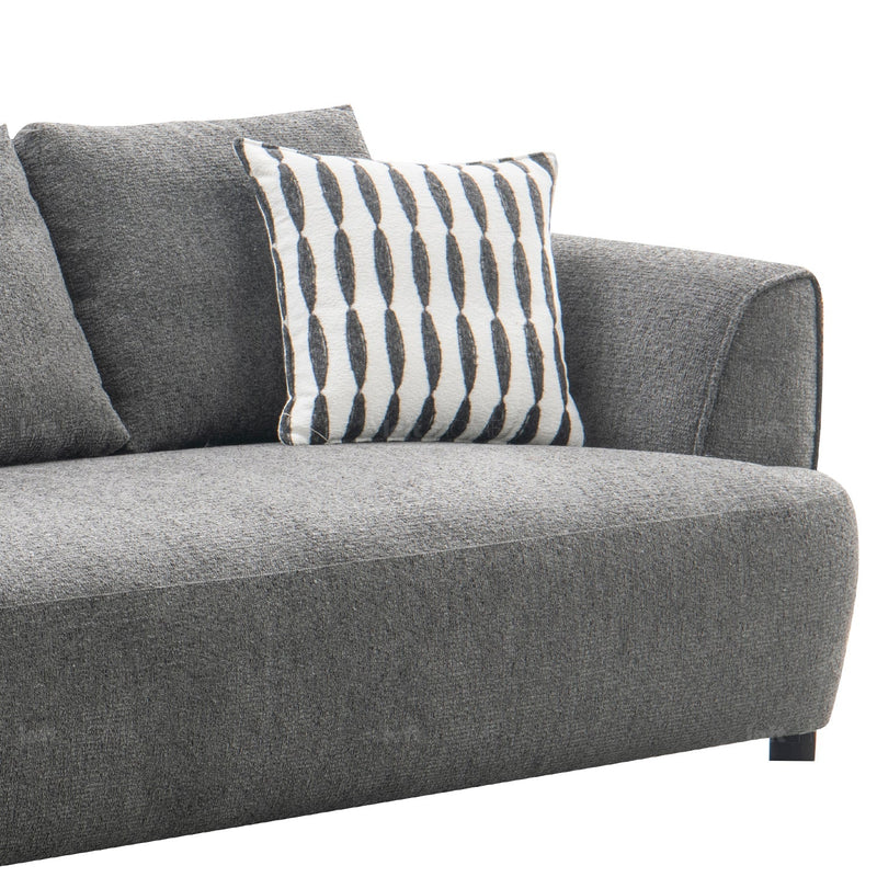 Modern Mixed Weave Fabric 2 Seater Sofa OBLE More Details and Instruction