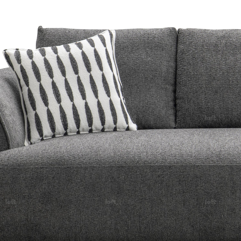 Modern Mixed Weave Fabric 2 Seater Sofa OBLE Color Swatches
