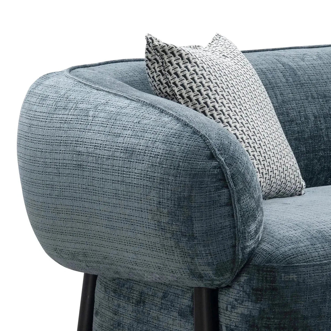 Modern mixed weave fabric 3 seater sofa nep with context.