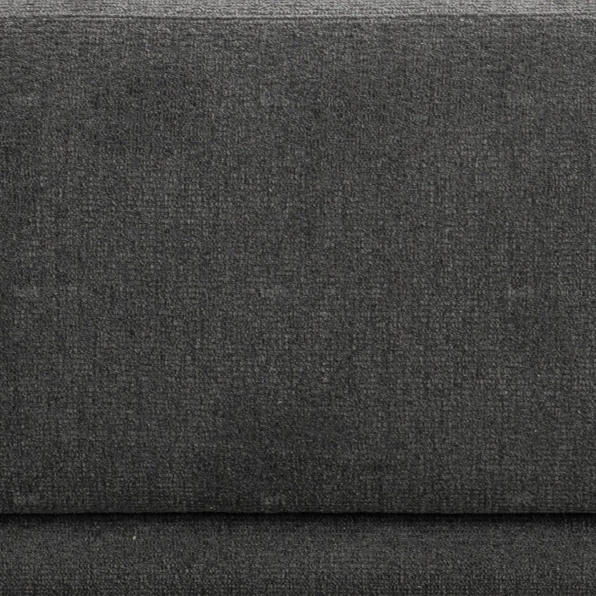 Modern mixed weave fabric 3 seater sofa oble in panoramic view.