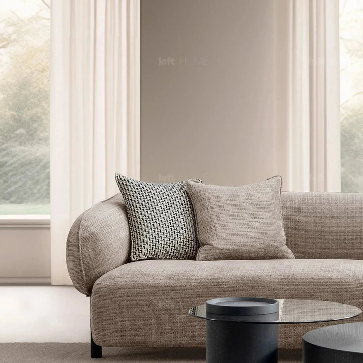 Modern Mixed Weave Fabric 4 Seater Sofa ENSE