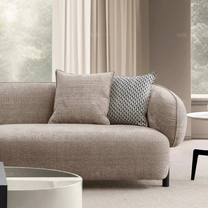 Modern Mixed Weave Fabric 4 Seater Sofa ENSE