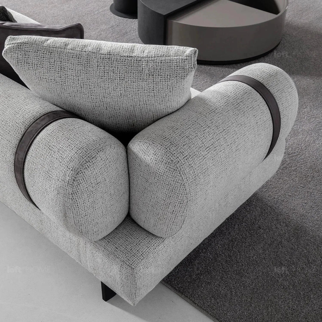 Modern mixed weave fabric 4 seater sofa divan environmental situation.