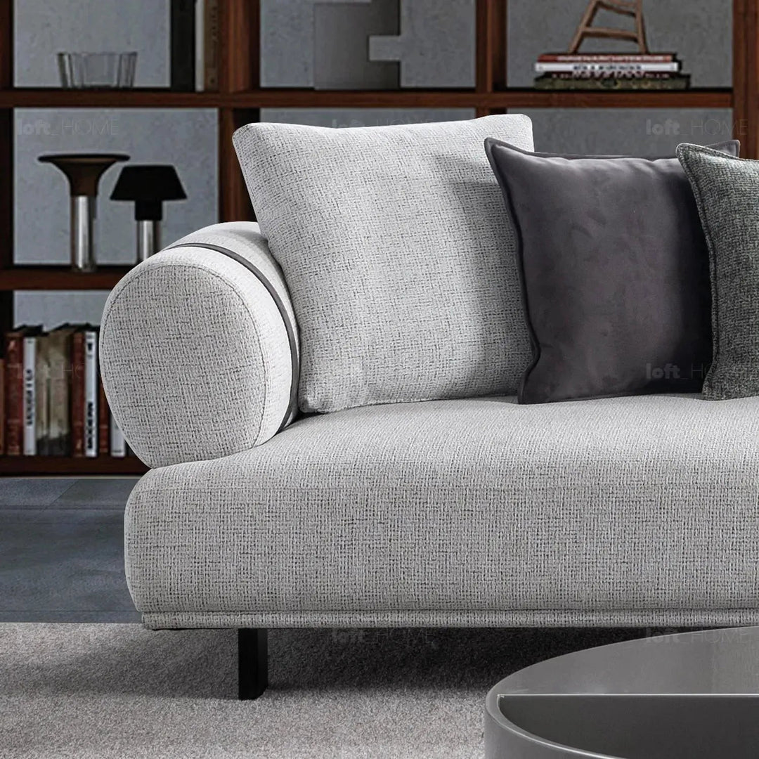 Modern Mixed Weave Fabric 4 Seater Sofa DIVAN