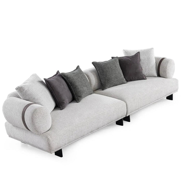 Modern Mixed Weave Fabric 4 Seater Sofa DIVAN