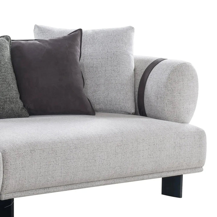 Modern Mixed Weave Fabric 4 Seater Sofa DIVAN