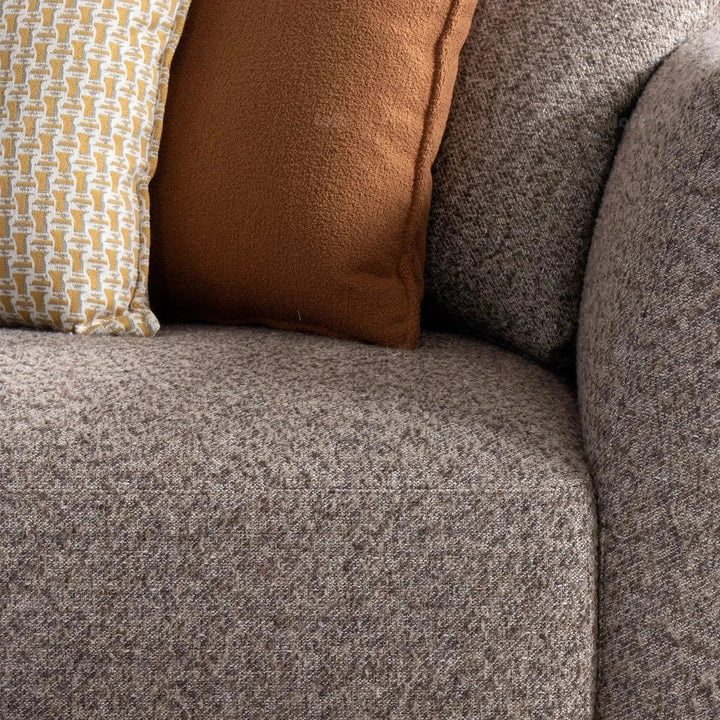 Minimalist Mixed Weave Fabric 4 Seater Sofa GLIDER