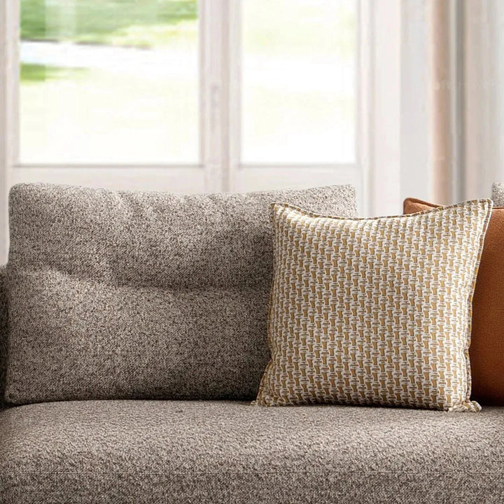 Minimalist Mixed Weave Fabric 4 Seater Sofa GLIDER