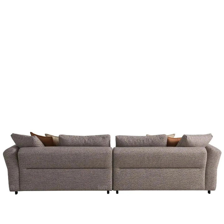 Minimalist Mixed Weave Fabric 4 Seater Sofa GLIDER