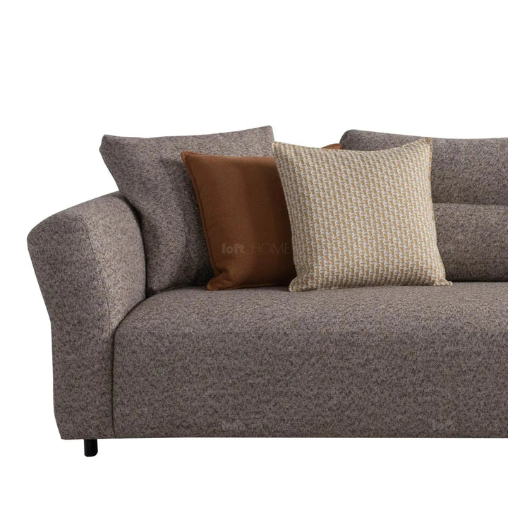 Minimalist Mixed Weave Fabric 4 Seater Sofa GLIDER
