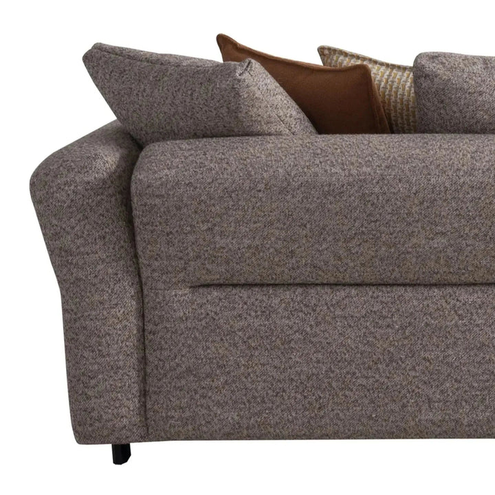 Minimalist Mixed Weave Fabric 4 Seater Sofa GLIDER