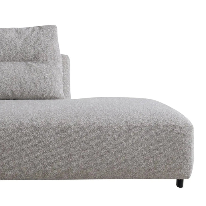 Minimalist mixed weave fabric 4 seater sofa sanctuary material variants.