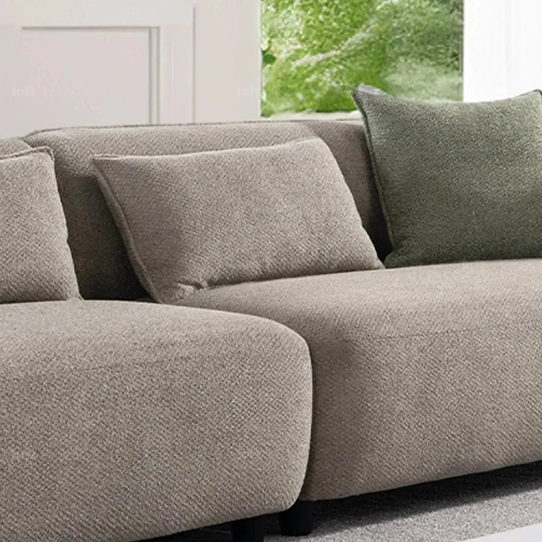 Modern Mixed Weave Fabric 4 Seater Sofa VISTA