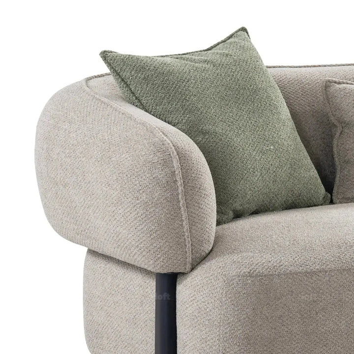 Modern Mixed Weave Fabric 4 Seater Sofa VISTA