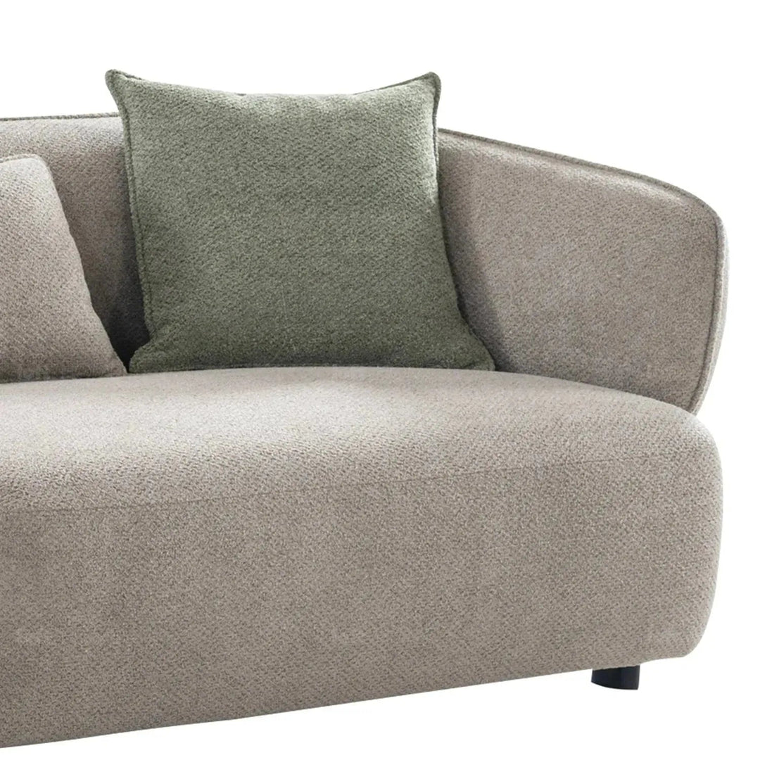 Modern Mixed Weave Fabric 4 Seater Sofa VISTA