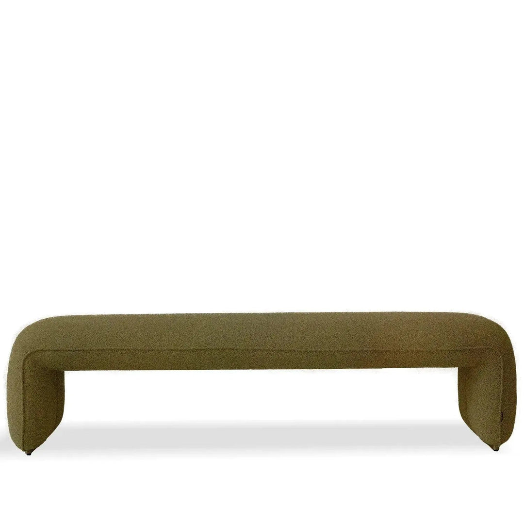 Minimalist Mixed Weave Fabric Dining Bench ELEPHANT
