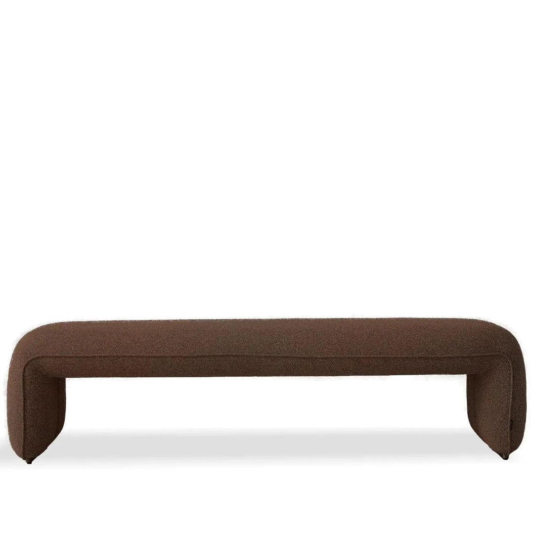 Minimalist Mixed Weave Fabric Dining Bench ELEPHANT