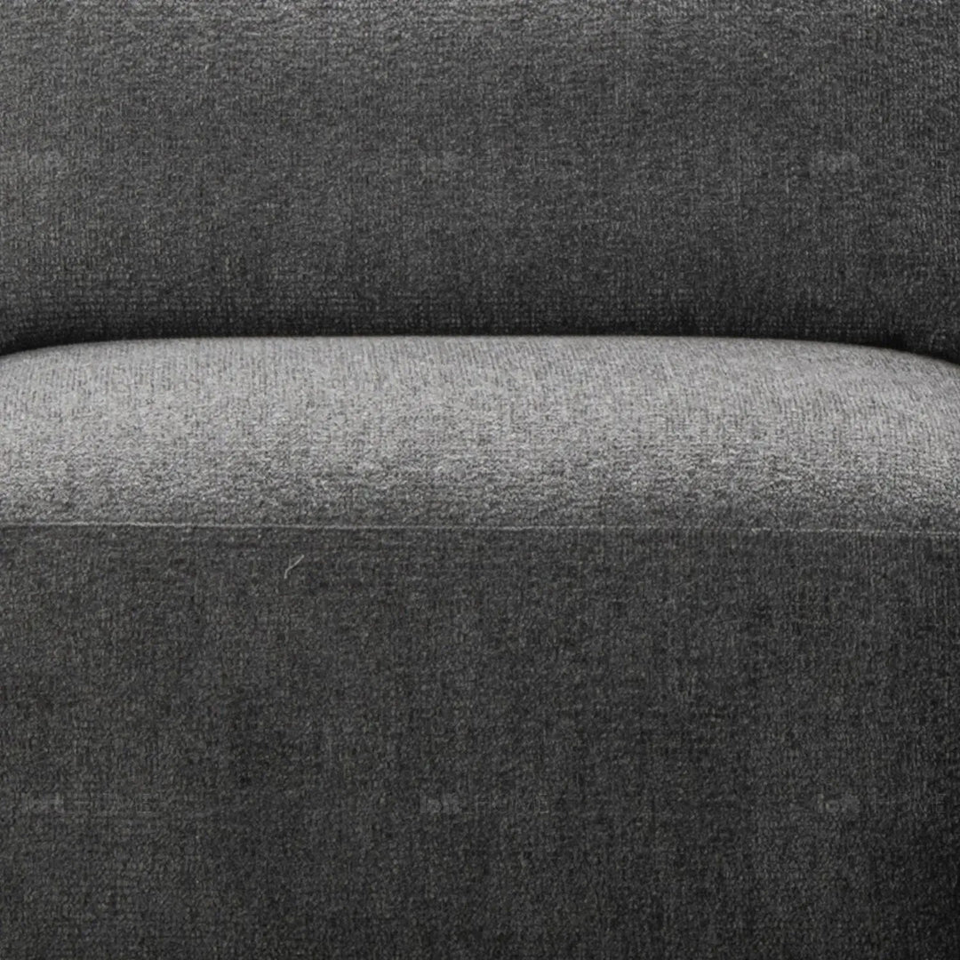 Modern mixed weave fabric l shape sectional sofa asce 4+l in panoramic view.