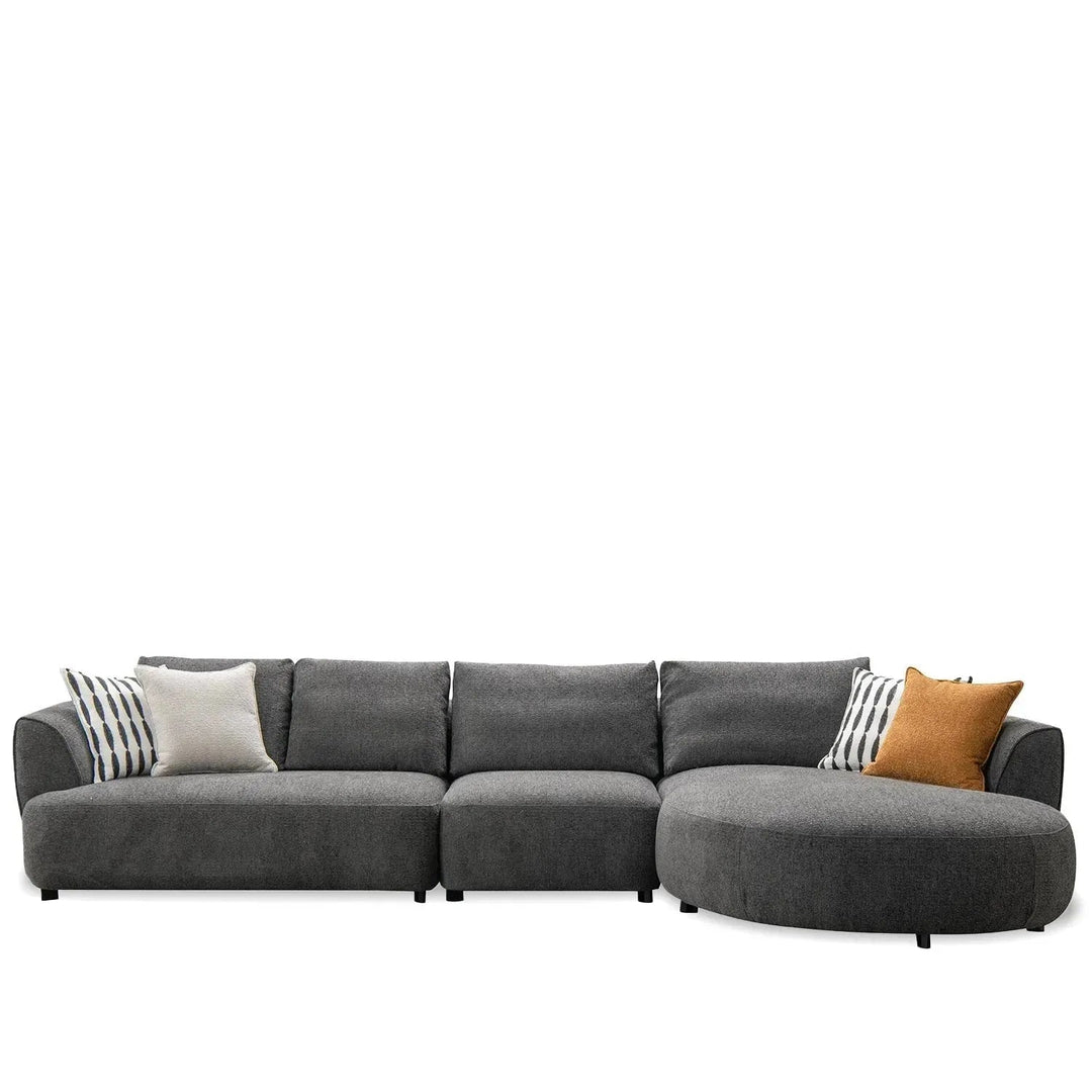 Modern Mixed Weave Fabric L Shape Sectional Sofa ASCE 4+L