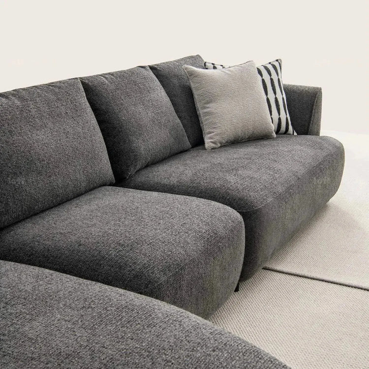 Modern Mixed Weave Fabric L Shape Sectional Sofa ASCE 4+L Good to Know Preview-1