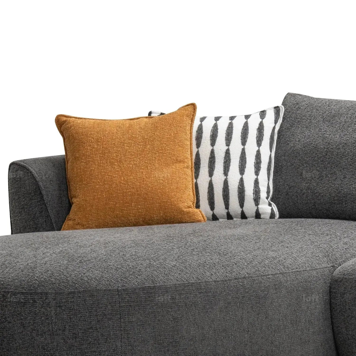 Modern mixed weave fabric l shape sectional sofa asce 4+l with context.