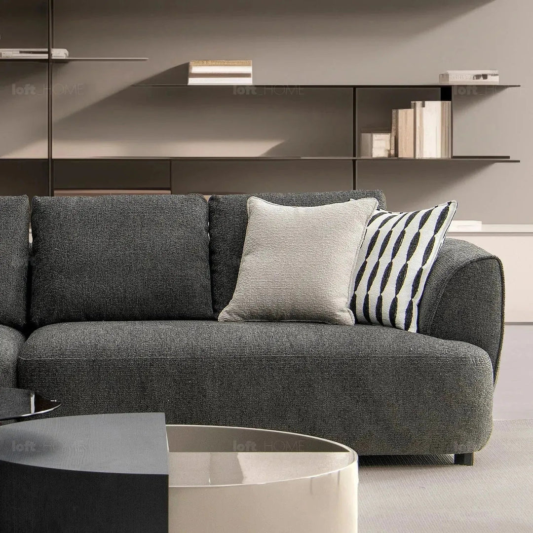 Modern Mixed Weave Fabric L Shape Sectional Sofa ASCE 4+L