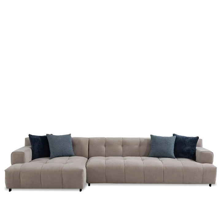 Modern Mixed Weave Fabric L Shape Sectional Sofa LUNA 3+L