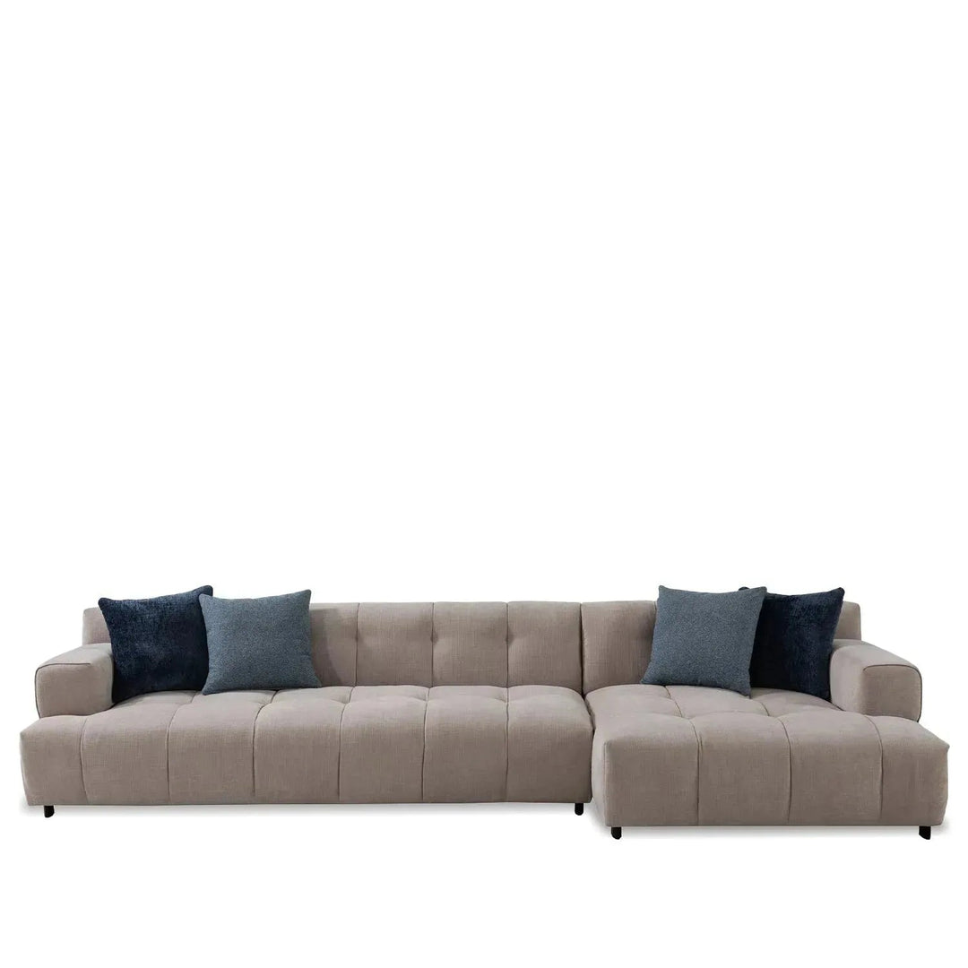 Modern Mixed Weave Fabric L Shape Sectional Sofa LUNA 3+L