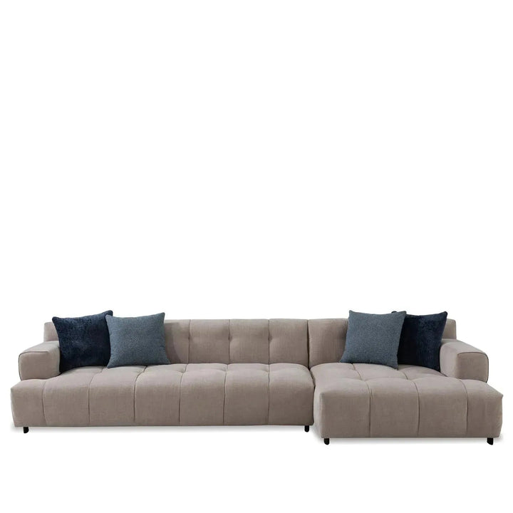 Modern Mixed Weave Fabric L Shape Sectional Sofa LUNA 3+L