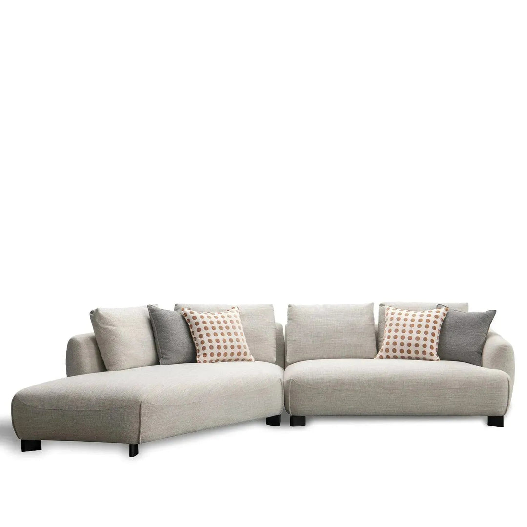 Modern Mixed Weave Fabric L Shape Sectional Sofa REFUGE 3+L