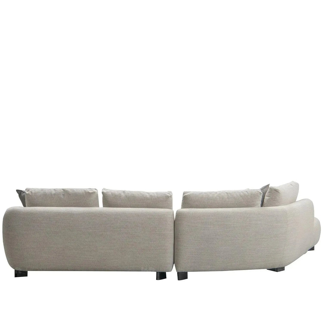 Modern Mixed Weave Fabric L Shape Sectional Sofa REFUGE 3+L
