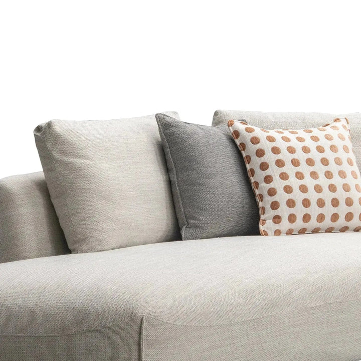 Modern Mixed Weave Fabric L Shape Sectional Sofa REFUGE 3+L