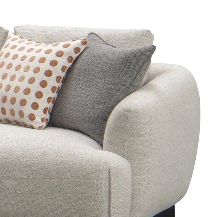 Modern Mixed Weave Fabric L Shape Sectional Sofa REFUGE 3+L