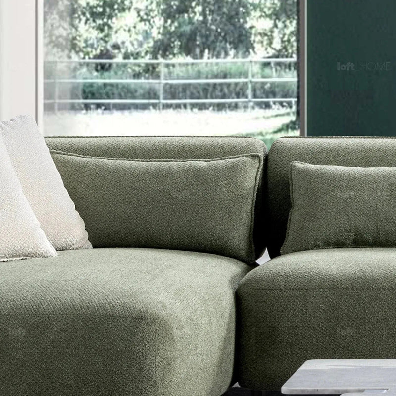 Modern mixed weave fabric l shape sectional sofa plush 3+l situational feels.