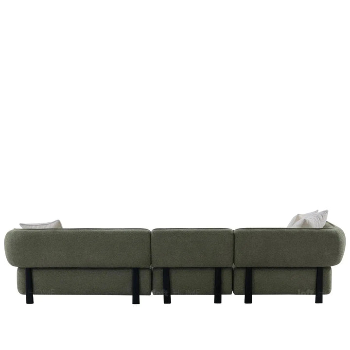 Modern mixed weave fabric l shape sectional sofa plush 3+l detail 1.