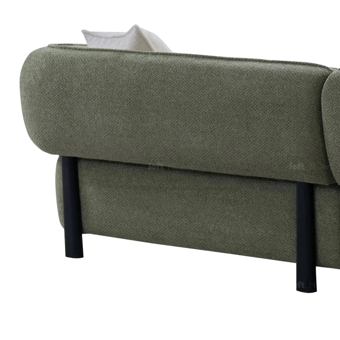 Modern mixed weave fabric l shape sectional sofa plush 3+l in close up details.
