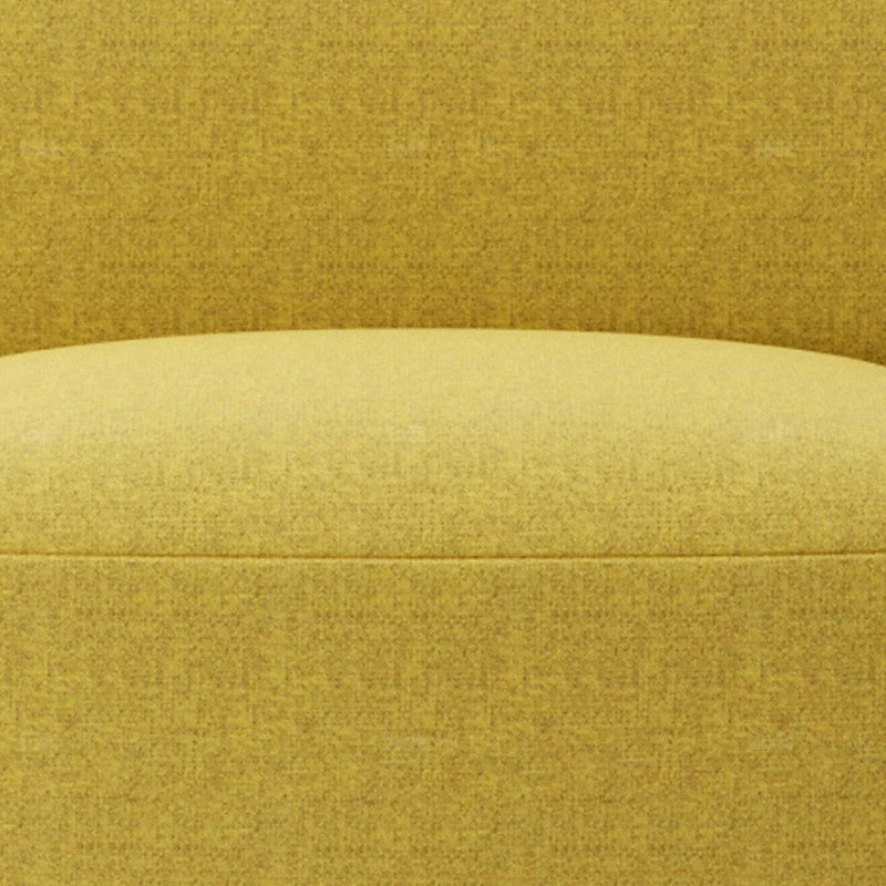 Modern mixed weave fabric modular armless 1 seater sofa petals detail 2.