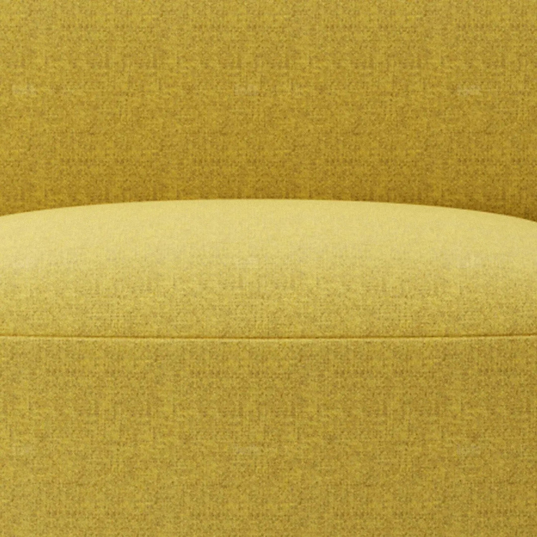 Modern mixed weave fabric modular armless 1 seater sofa petals detail 2.