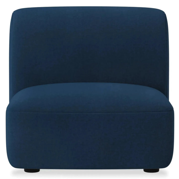 Modern mixed weave fabric modular armless 1 seater sofa petals detail 12.