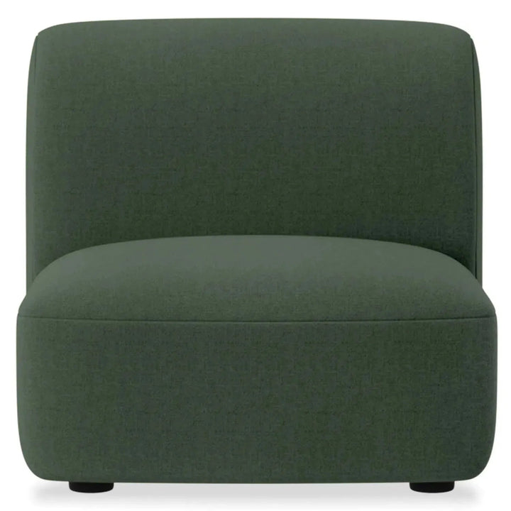 Modern mixed weave fabric modular armless 1 seater sofa petals detail 15.